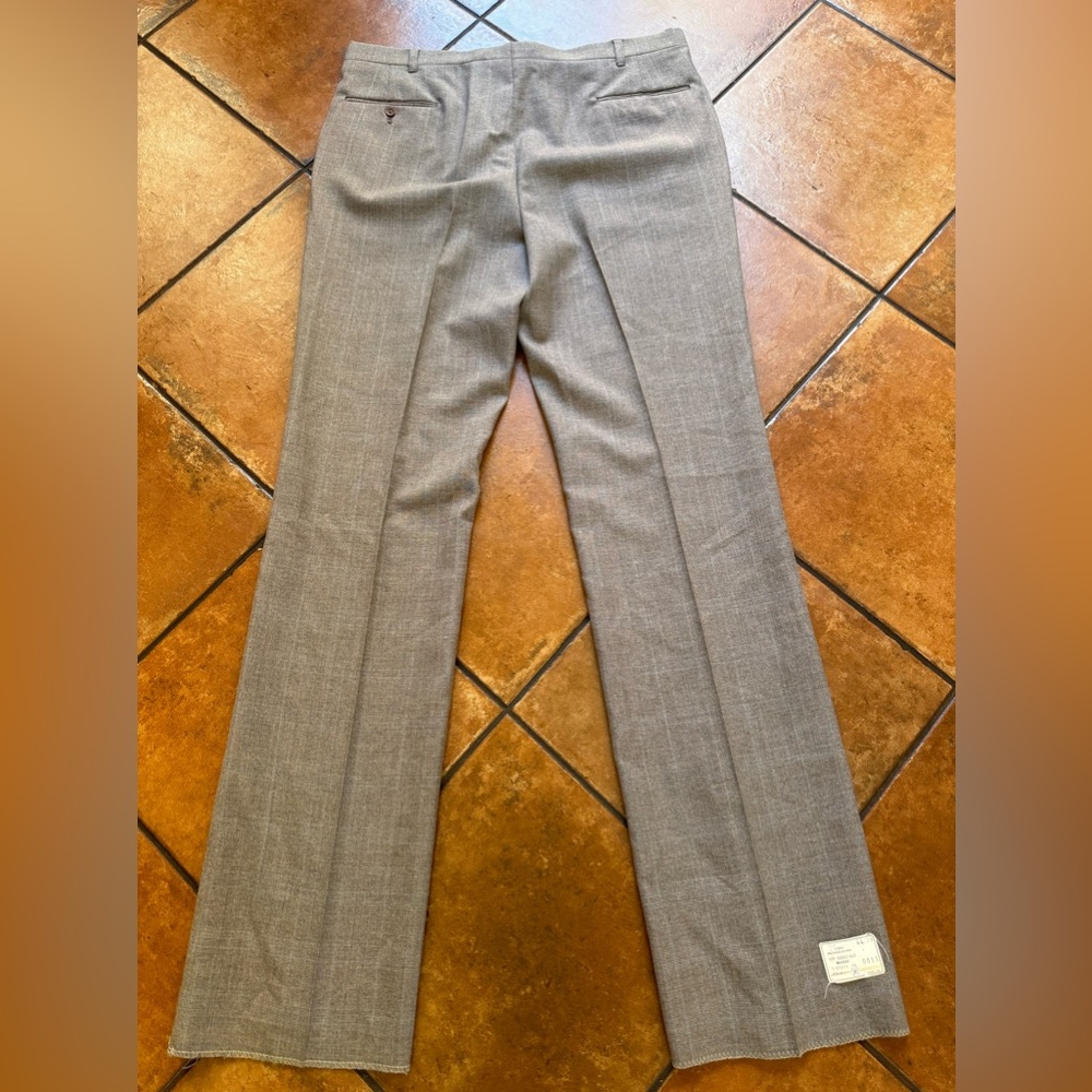 JOHNNY CARSON Vintage 70’s Deadstock Subtle Plad Wool Blend 3 Piece Suit 44 L - Picture 14 of 16
